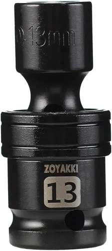 Miniatura 58 de Juego de llaves de impacto de 6 puntas de 1/2 pulgada - 1-1/2" (SAE), CR-MO, llave de eje de 1/2 pulgada de 6 puntas para fácil remoción de tuercas