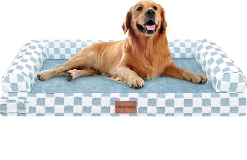 Miniatura 66 de Cama ortopédica lavable para perros medianos y grandes: cama con cojines de apoyo para perros medianos y grandes, cama impermeable de espuma tipo
