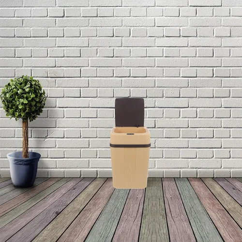 Miniatura 9 de Automatic Touchless Trash Can Smart Sensor Garbage Bin for Kitchen Office Bedroom Bathroom Practical Large Capacity Waste Container in Khaki