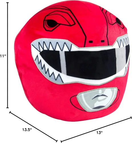 Miniatura 8 de Club Mocchi-Mocchi Mighty Morphin Power Rangers - Peluche de Ranger rojo, peluche de 30 aniversario de los Power Rangers, 15 pulgadas