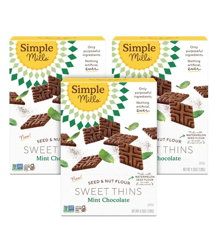 Miniatura 15 de Simple Mills Sweet Thins Cookies, harina de semillas y nueces, miel y canela, sin gluten, apto para paleo, aperitivos saludables, 4.25 onzas