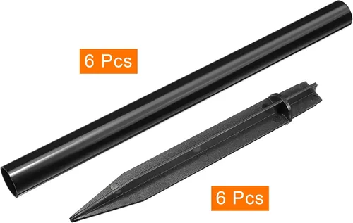 Miniatura 3 de MECCANIXITY Estacas de plástico para el suelo de 8.5 pulgadas con poste de extensión de repuesto para lámparas solares de antorcha de camino