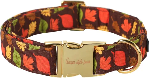 Miniatura 41 de Unique style paws - Collar para perro con hebilla de metal, naranja, duradero, lindo collar para perros pequeños, medianos y grandes