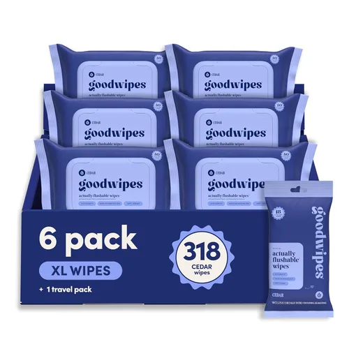 Miniatura 20 de goodwipes Toallitas Desechables por el Inodoro para el Trasero - Toallitas Húmedas Extra Grandes para Adultos para Mujeres y Hombres - Esenciales