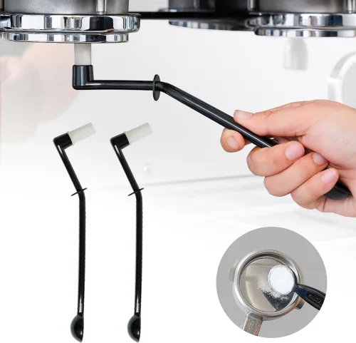 Miniatura 7 de watchget Juego de limpieza para máquina de café, 1 cepillo para máquina de café con cuchara y 1 inserto de acero inoxidable de 2.283 in, filtro