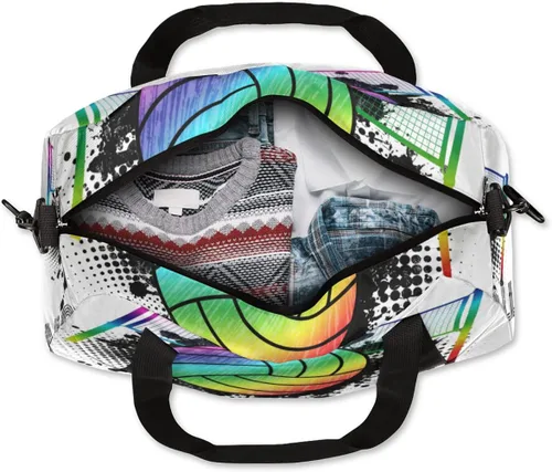 Miniatura 7 de Bolsa de deporte para niños, bolsa deportiva para adolescentes, niños y niñas, pequeña, impermeable, durante la noche, fin de semana, bolsa de viaje