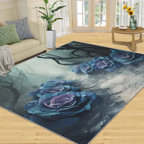 Miniatura 11 de Cyberpunk - Alfombras para dormitorio, alfombra de área Cyberpunk Hacker, alfombras futuristas para sala de estar, alfombra antideslizante