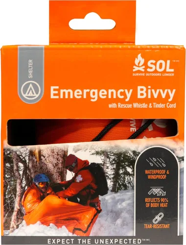 Miniatura 10 de Survive Outdoors Longer Bivvy de Emergencia 90% - Viene con Silbato de Supervivencia y Cordón Paracord con Yesca - Agregar al Kit de Emergencia
