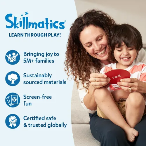 Miniatura 8 de Skillmatics Actividad artística de calcomanías de espuma – Animales, diversión sin desorden para niños, más de 800 calcomanías de espuma 3D, kits