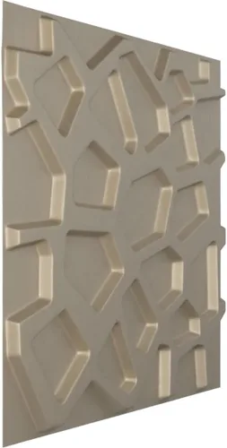 Miniatura 2 de Ekena Millwork 19 5/8 pulgadas de ancho x 19 5/8 pulgadas de alto Dublin EnduraWall Panel decorativo de pared 3D, plateado metálico