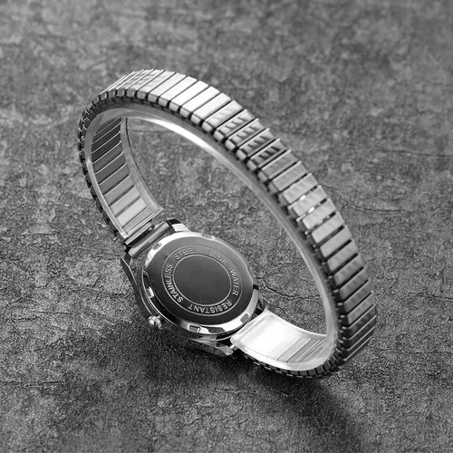 Miniatura 3 de Lancardo Reloj de pulsera con correa elástica para hombres y mujeres, fácil de leer, esfera de números grandes, banda elástica para el día