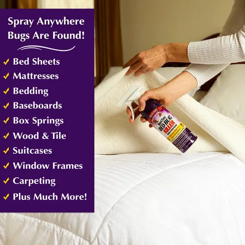 Miniatura 3 de Nature's MACE Mata insectos de cama de 16 onzas, tratamiento para matar chinches, ácaros, huevos, fácil, hazlo tú mismo, spray profesional