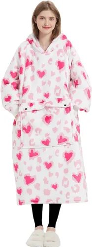 Miniatura 29 de KFUBUO Manta portátil con capucha de sherpa para niños, todos los patrones, sudadera de gran tamaño con bolsillo, regalos de cumpleaños para niñas
