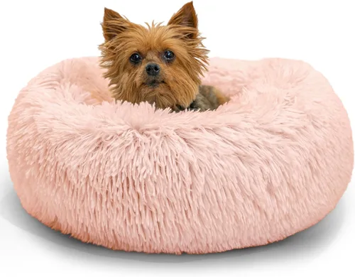 Miniatura 21 de Best Friends by Sheri - The Original Calming Donut - Cama calmante en forma de dona para perros y gatos - Pelo corto, gris, S, 23 x 23 pulgadas Gris