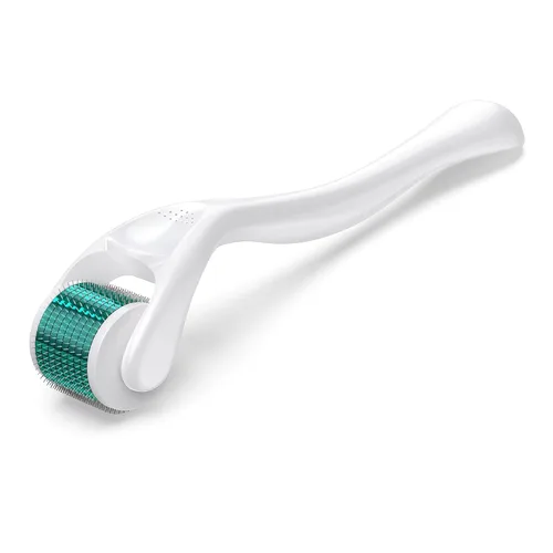 Miniatura 8 de Rodillo Derma de titanio con 540 agujas para cara, barba y cabello, rodillo de masaje suave para rutina diaria de cuidado de la piel, adecuado