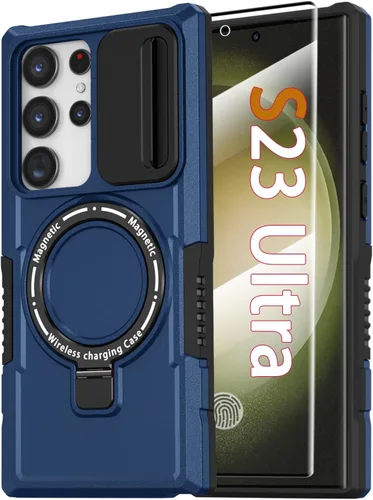 Miniatura 56 de Funda magnética para Samsung Galaxy Note 20 Ultra con soporte de anillo [con protector de pantalla] [Compatible con carga inalámbrica MagSafe] Funda