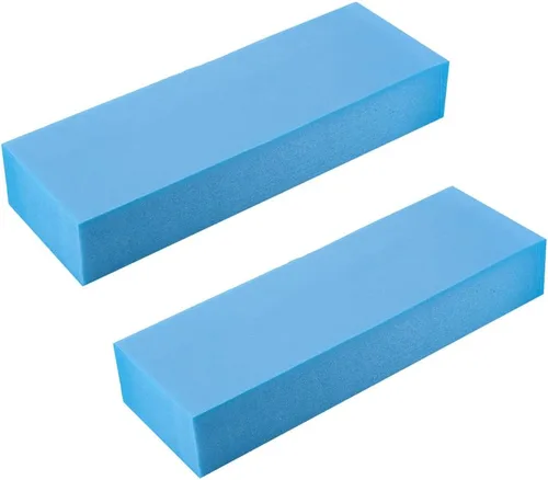 Miniatura 11 de Tablero de espuma de alta densidad para suministros de bricolaje, bloques rectangulares gruesos para tallar, escultura, arte, 3.9 in x 11.8 in, Azul