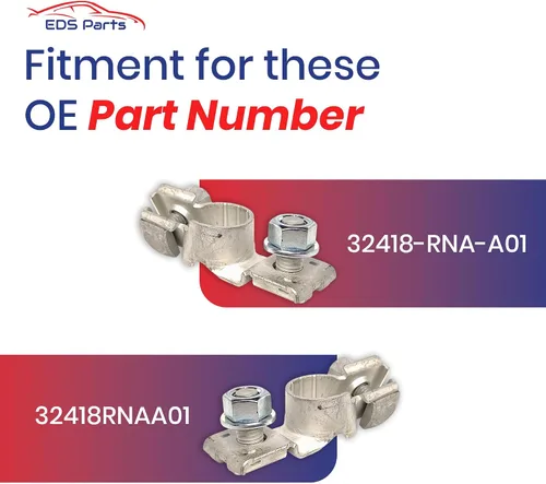 Miniatura 2 de EDS 926-607 926607 Terminal de batería positivo Reemplazo compatible para 32418-RNA-A01 32418RNAA01 y 24340-1CX1A w NUT para Honda/Acura Civic MDX