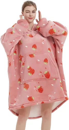 Miniatura 8 de NAFLEAP Manta con capucha para mujer, manta vestible para adultos, de gran tamaño, forro polar, sherpa, sudadera de Navidad, regalo para mujeres