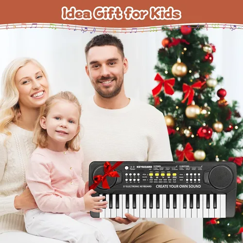 Miniatura 6 de Teclado de Piano de 37 Teclas Mejorado para Niños, Juguetes Musicales para Niñas de 3, 4, 5, 6 Años, Teclados y Pianos para Principiantes