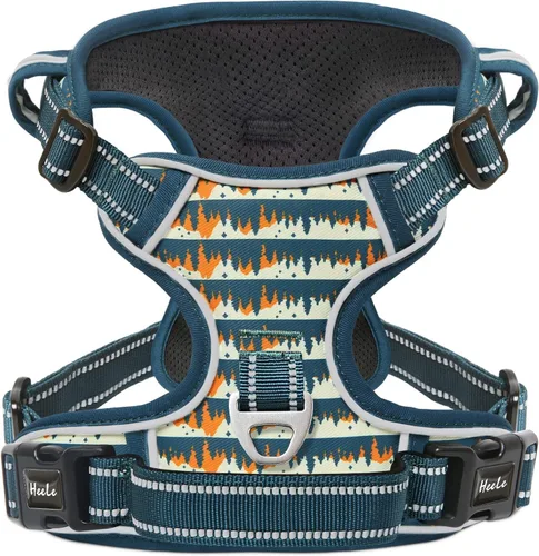 Miniatura 53 de Arnés para perro HEELE para perros grandes sin tirones Chaleco arnés para perro grande con mango acolchado suave reflectante para entrenamiento al