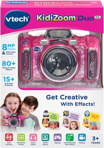 Miniatura 7 de Cámara VTech KidiZoom Duo FX para Niños, Cámaras Digitales Duales, Azul