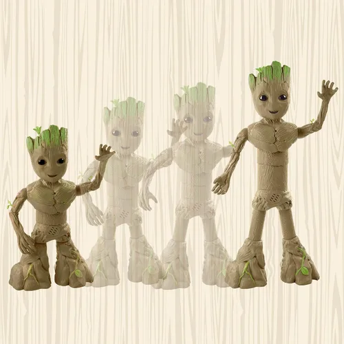 Miniatura 7 de Marvel Studios I Am Groot Groove 'N Grow Groot, figura de acción interactiva de 13.5 pulgadas, responde a la música y los sonidos, juguetes