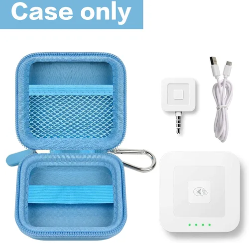 Miniatura 2 de Estuche para lector de tarjetas con chip, bolsa de transporte resistente. Compatible con Square A-SKU-0485, lector sin contacto y con chip con cable