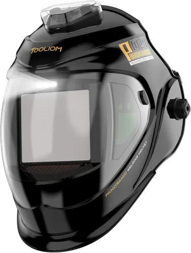 Miniatura 11 de TOOLIOM Casco de soldadura abatible 3.64 x 1.67 pulgadas con máscara de soldadura auto oscurecimiento estilo concha y capucha de soldadura