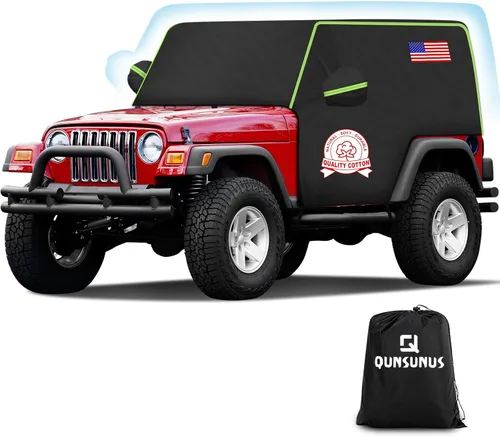 Miniatura 23 de QUNSUNUS Funda impermeable para camioneta Ford F-150 Super Crew Cab de 6.5 pies de cama corta, cubierta exterior para camioneta con cremallera