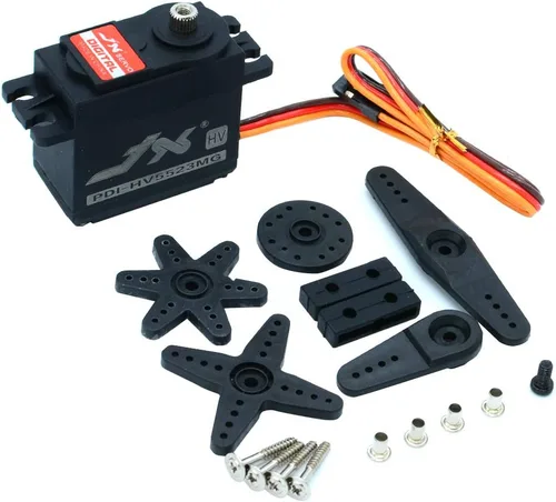 Miniatura 6 de JX Servo Engranaje de dirección estándar de alta presión servo de Digitaces del engranaje del metal del alto esfuerzo de torsión de PDI-HV5523MG