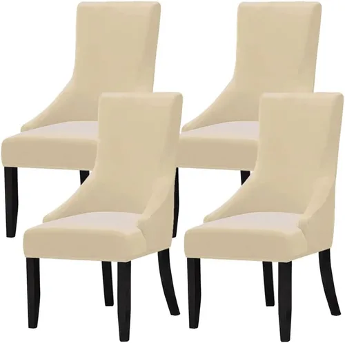 Miniatura 19 de Juego de 1 fundas elásticas para silla con respaldo de ala, protector reutilizable para silla de brazo, protector lavable para silla de comedor