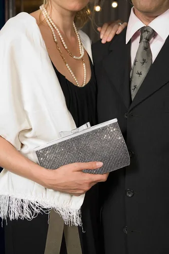 Miniatura 3 de Bolso de mano de noche para cóctel, baile de graduación, cristales brillantes con diamantes de imitación para novia y dama de honor, boda, fiesta