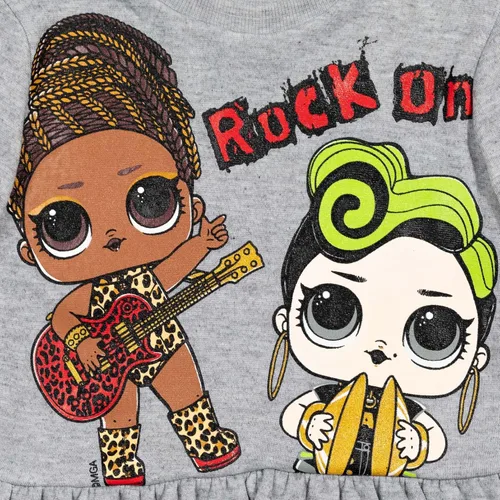 Miniatura 5 de LOL Surprise Fierce Bhaddie Flipside Unity - Conjunto de sudadera y leggings de forro polar cruzado para niñas pequeños a niños grandes Rosado