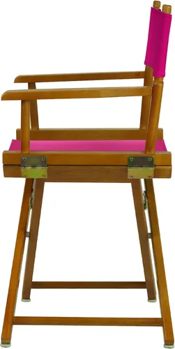 Miniatura 4 de Casual Home 200-55/021-30 - Silla de director de 18 in, marco roble miel, lona magenta, altura clásica