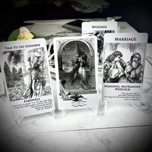 Miniatura 8 de [Romeo & Julieta] Baraja de cartas Oráculo de amor, cartas de tarot con significado en ellas, Oracle Deck responde todo sobre el amor