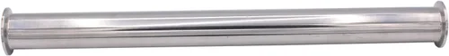 Miniatura 4 de Dernord - Tubo de bobina sanitaria con extremos de abrazadera, tubo redondo liso de acero inoxidable 304 con abrazadera triple de 3.81 cm