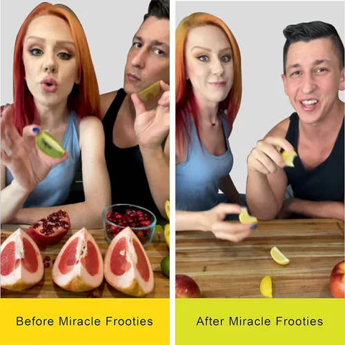Miniatura 7 de Miracle Frooties Tabletas de Fruta Miracle Berry, Cambio de Sabor de Agrio a Dulce, Magia de Cambio de Sabor Miraculina, Sin Azúcar Reduce el Nature