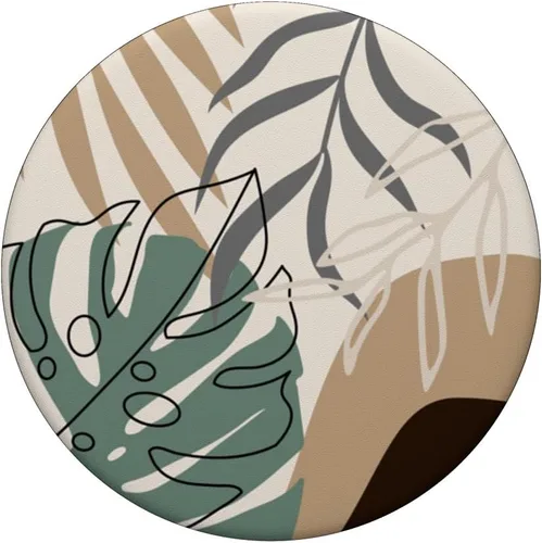 Miniatura 3 de Botánico tropical beige marrón exótico minimalista abstracto PopSockets estándar PopGrip