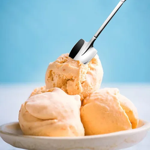 Miniatura 5 de Paquete de 6 cucharas de helado de acero inoxidable, cucharas de pala, cuchara de sandía, cuchara pequeña reutilizable para té, postre, hogar