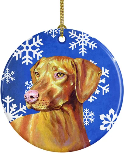Miniatura 112 de Caroline's Treasures Cavalier Spaniel - Adorno de cerámica para colgar en el árbol de Navidad, para el hogar, Navidad, fiestas, regalo, 3 pulgadas