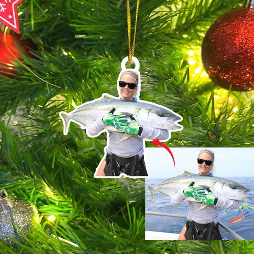 Miniatura 9 de LOVELYPOD Adorno de foto personalizado,Árbol de adorno de Navidad personalizado, Adorno de forma plana 2D de foto personalizada, Foto personalizada