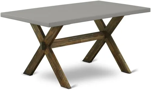 Miniatura 27 de East West Furniture VT026 Mesa de comedor estilo V – una mesa de cocina rectangular con patas elegantes, 36 x 60 pulgadas, multicolor