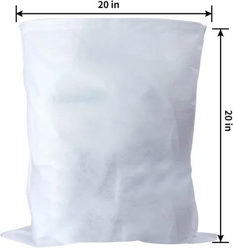 Miniatura 4 de Paquete de 100 filtros de café frío de 20 x 20 pulgadas, bolsa de filtro para café de hasta 5 libras, filtro de café de 5 galones