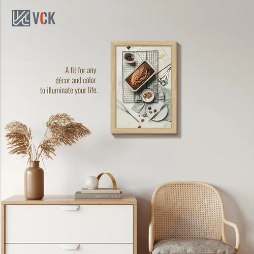 Miniatura 387 de VCK Marcos para póster de madera maciza de 22.375 x 34 pulgadas, marco de fotos A1 negro con montaje en pared, paquete de 3
