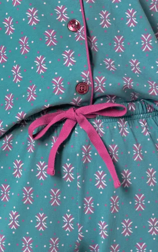 Miniatura 4 de PajamaGram Pijama de algodón para mujer - Conjunto de pijama capri para mujer, 100% algodón
