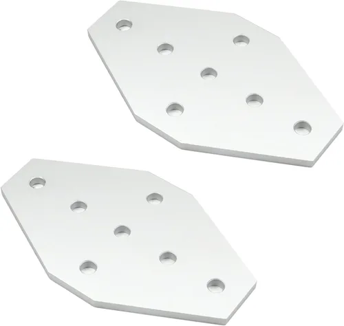 Miniatura 6 de Soporte de esquina, 1 placa de unión exterior de aleación de aluminio de 3.94 x 2.36 x 0.16 pulgadas (largo x ancho x T) con soporte de junta de 7