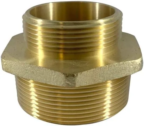 Dixon Valve DMH2025F Equiv.Adaptador, latón, 2" macho NPT, 2.5" macho NH/NST, hexagonal