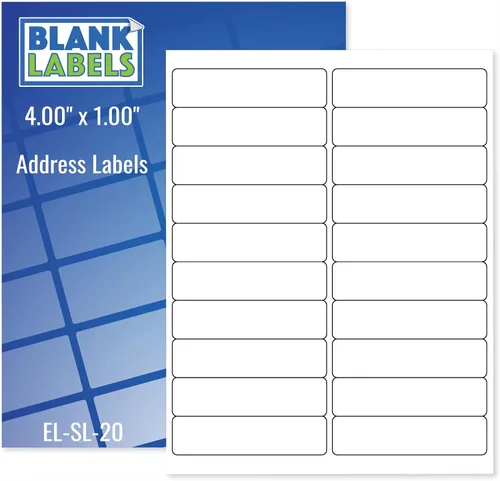 Miniatura 9 de Etiquetas de envío de direcciones imprimibles de fácil despegado, 1 pulgada x 2 5/8 pulgadas Adhesivo personalizable Blanco 300 etiquetas