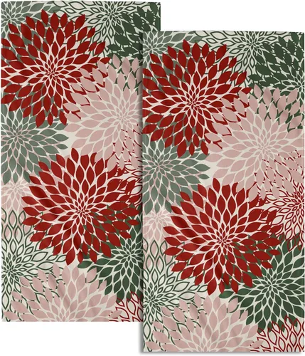 Miniatura 45 de Winter Trees - Juego de 2 toallas de mano de 28 x 14 pulgadas, diseño de árbol de pino de nieve, color beige, absorbente, de microfibra, para baño